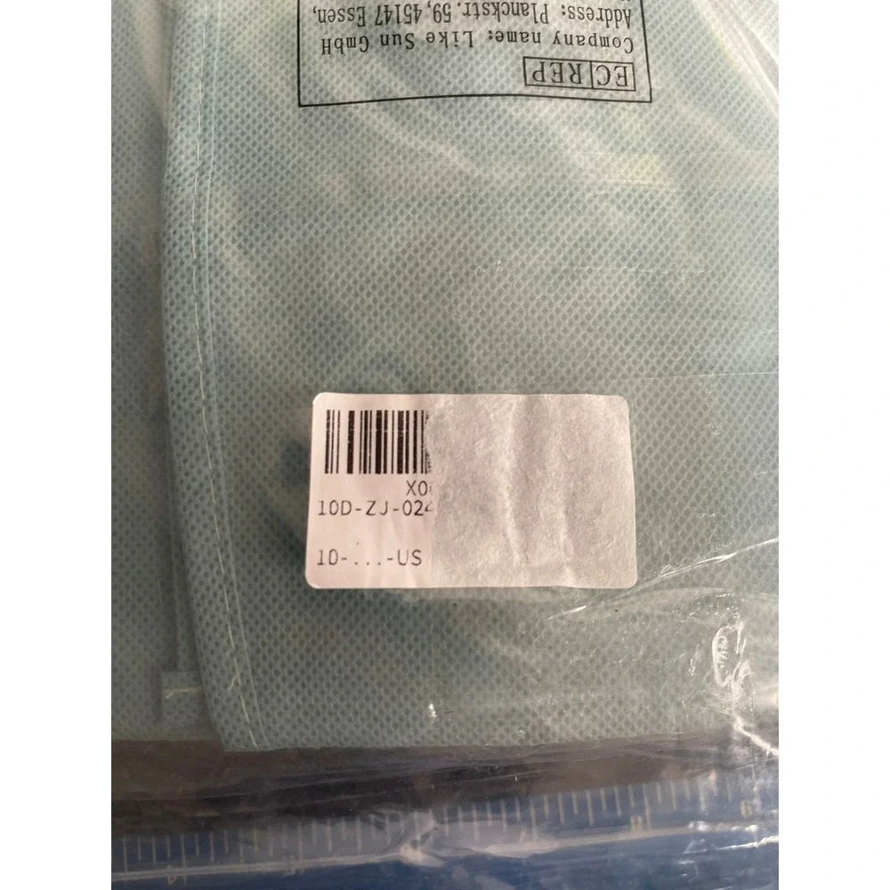 3pk Light Blue Breathable Garment Bags Dustproof Suit Dress Covers 60x80-140cm